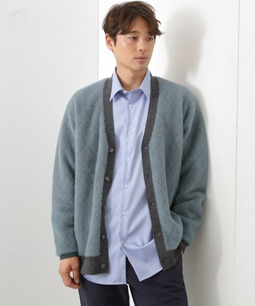 THE SHOP TK / ザ ショップ ティーケー カーディガン・ボレロ | 配色シャギーニットカーディガン ユニセックスでおすすめ! | 詳細5