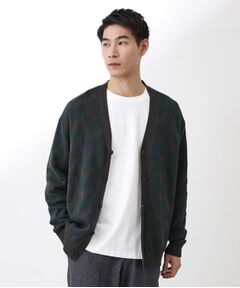 THE SHOP TK / ザ ショップ ティーケー カーディガン・ボレロ | ヘリンボンニットカーディガン