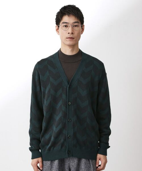 THE SHOP TK / ザ ショップ ティーケー カーディガン・ボレロ | ヘリンボンニットカーディガン | 詳細13