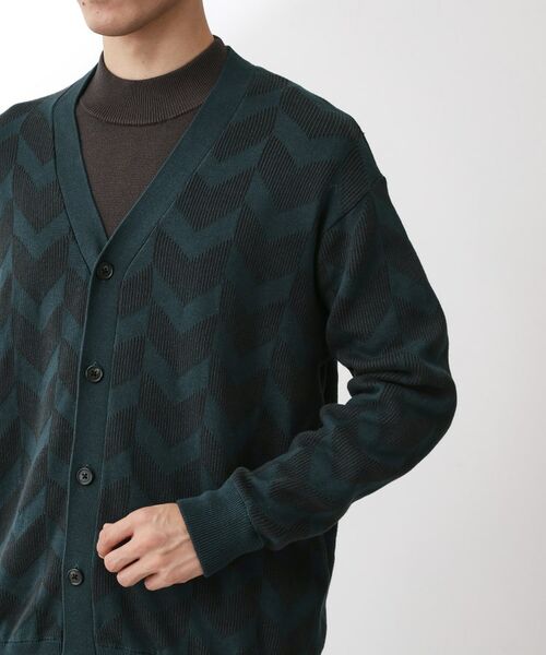 THE SHOP TK / ザ ショップ ティーケー カーディガン・ボレロ | ヘリンボンニットカーディガン | 詳細17