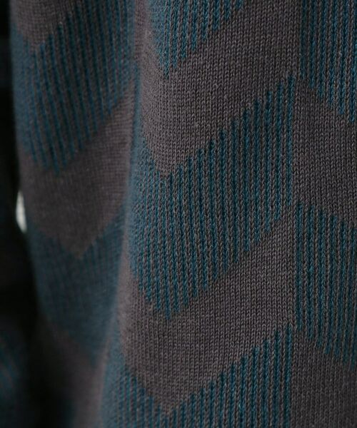 THE SHOP TK / ザ ショップ ティーケー カーディガン・ボレロ | ヘリンボンニットカーディガン | 詳細4