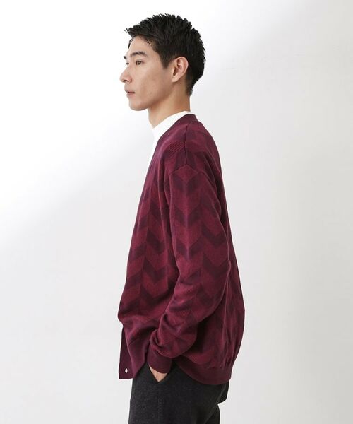 THE SHOP TK / ザ ショップ ティーケー カーディガン・ボレロ | ヘリンボンニットカーディガン | 詳細5