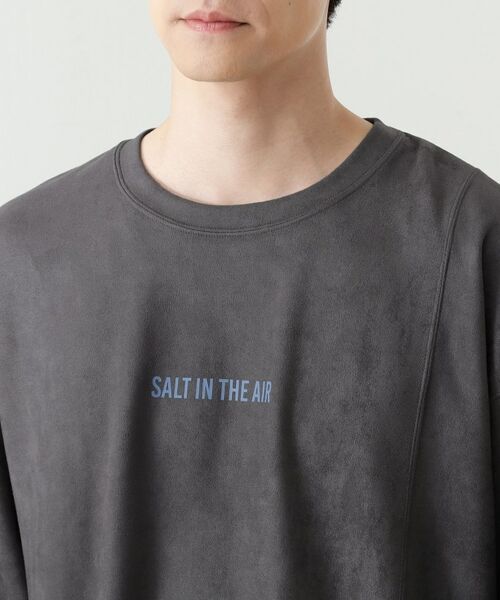 THE SHOP TK / ザ ショップ ティーケー カットソー | スエード フォトプリントスウェット 【洗濯機OK】 | 詳細20