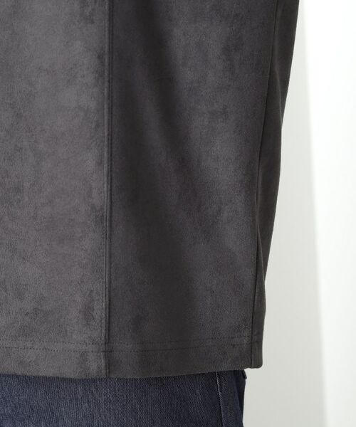 THE SHOP TK / ザ ショップ ティーケー カットソー | スエード フォトプリントスウェット 【洗濯機OK】 | 詳細22