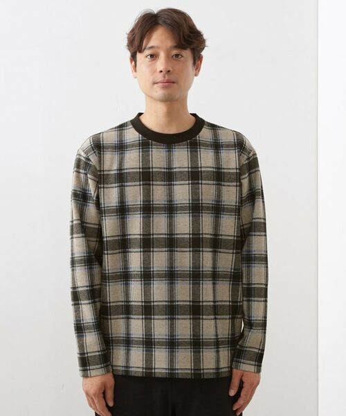 THE SHOP TK / ザ ショップ ティーケー カットソー | チェックジャカードプルオーバー | 詳細13