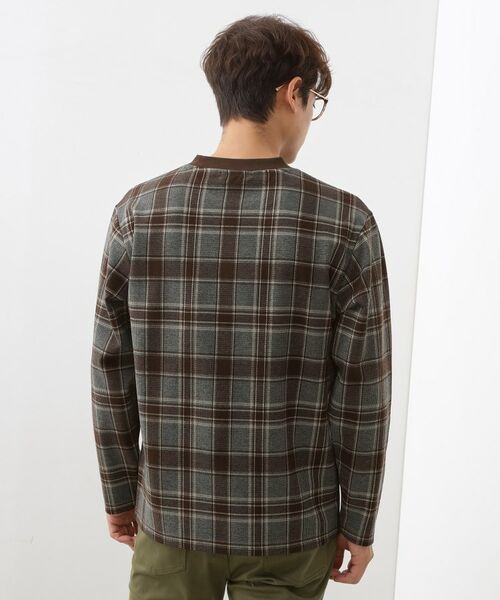 THE SHOP TK / ザ ショップ ティーケー カットソー | チェックジャカードプルオーバー | 詳細2