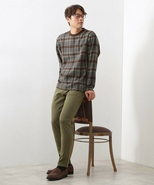 THE SHOP TK / ザ ショップ ティーケー カットソー | チェックジャカードプルオーバー | 詳細3