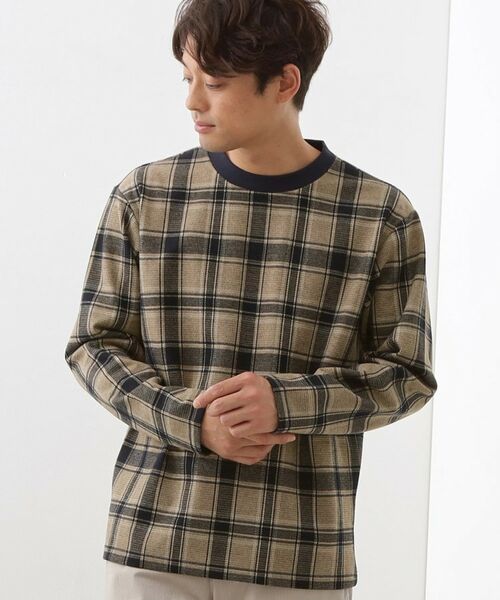 THE SHOP TK/ザ ショップ ティーケー チェックジャカードプルオーバー ブルー(293) 02(M) THE SHOP TK/ザ ショップ ティーケー チェックジャカードプルオーバー ブルー(293) 02(M)