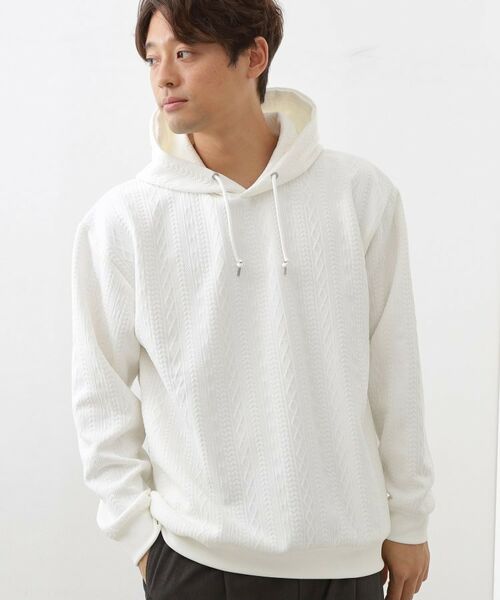 THE SHOP TK / ザ ショップ ティーケー パーカー | フクレキルトパーカ 【洗濯機OK】(オフホワイト(003))