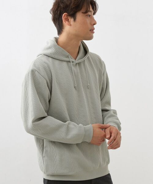 THE SHOP TK / ザ ショップ ティーケー パーカー | フクレキルトパーカ 【洗濯機OK】(ライトグレー(011))