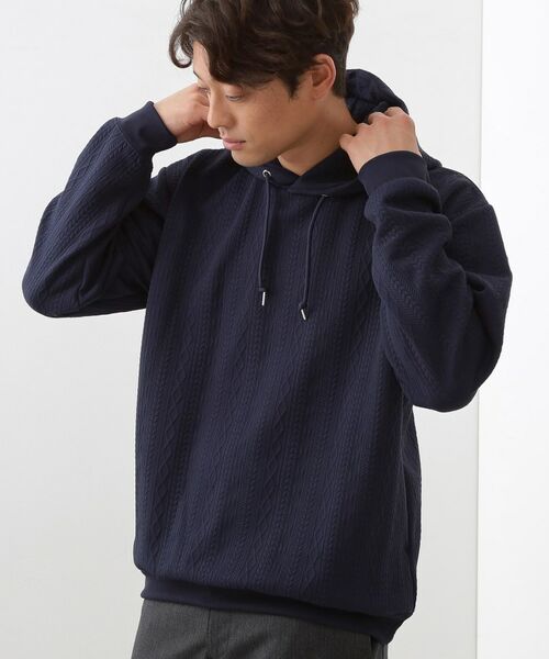 THE SHOP TK / ザ ショップ ティーケー パーカー | フクレキルトパーカ 【洗濯機OK】(ネイビー(094))