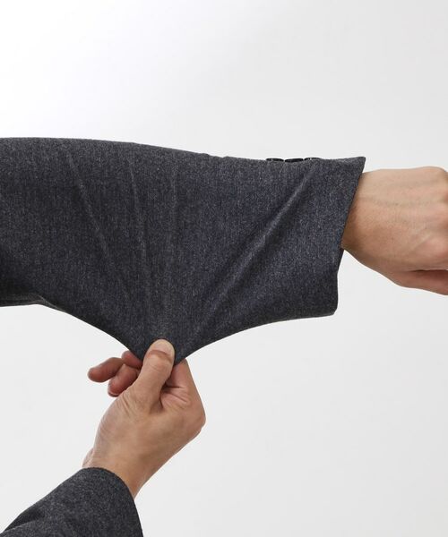 THE SHOP TK / ザ ショップ ティーケー テーラードジャケット | 起毛TRジャージジャケット 【洗濯機OK／ストレッチ／セットアップ可】 | 詳細19