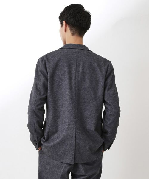 THE SHOP TK / ザ ショップ ティーケー テーラードジャケット | 起毛TRジャージジャケット 【洗濯機OK／ストレッチ／セットアップ可】 | 詳細2