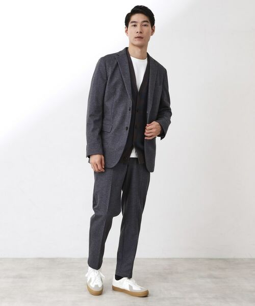 THE SHOP TK / ザ ショップ ティーケー テーラードジャケット | 起毛TRジャージジャケット 【洗濯機OK／ストレッチ／セットアップ可】 | 詳細3