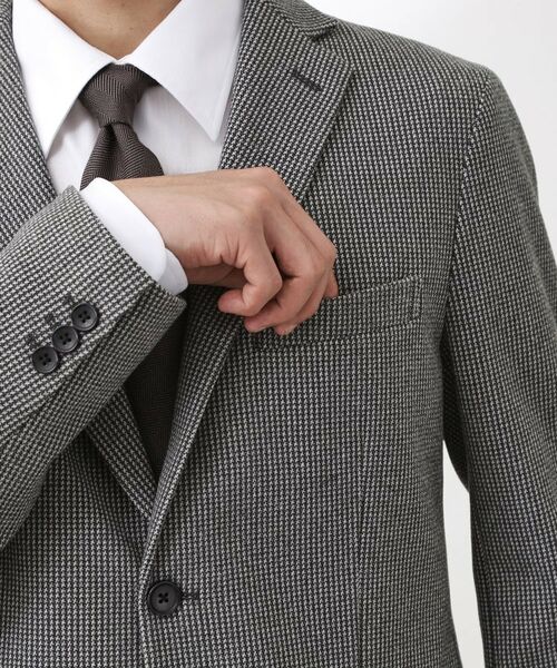 THE SHOP TK / ザ ショップ ティーケー テーラードジャケット | ツイードライクジャージジャケット【セットアップ可／洗濯機OK】 | 詳細10