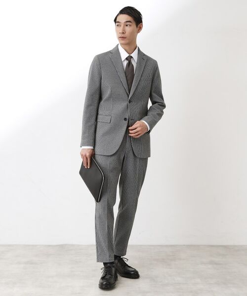 THE SHOP TK / ザ ショップ ティーケー テーラードジャケット | ツイードライクジャージジャケット【セットアップ可／洗濯機OK】 | 詳細3