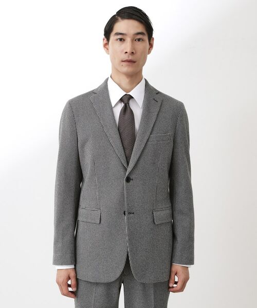 THE SHOP TK / ザ ショップ ティーケー テーラードジャケット | ツイードライクジャージジャケット【セットアップ可／洗濯機OK】 | 詳細5