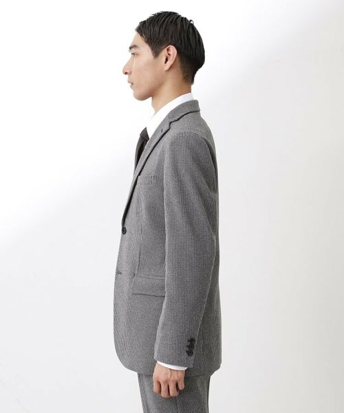 THE SHOP TK / ザ ショップ ティーケー テーラードジャケット | ツイードライクジャージジャケット【セットアップ可／洗濯機OK】 | 詳細6