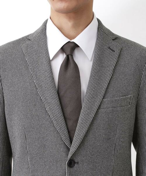 THE SHOP TK / ザ ショップ ティーケー テーラードジャケット | ツイードライクジャージジャケット【セットアップ可／洗濯機OK】 | 詳細8