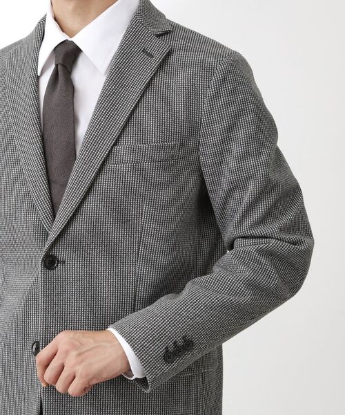 THE SHOP TK / ザ ショップ ティーケー テーラードジャケット | ツイードライクジャージジャケット【セットアップ可／洗濯機OK】 | 詳細9