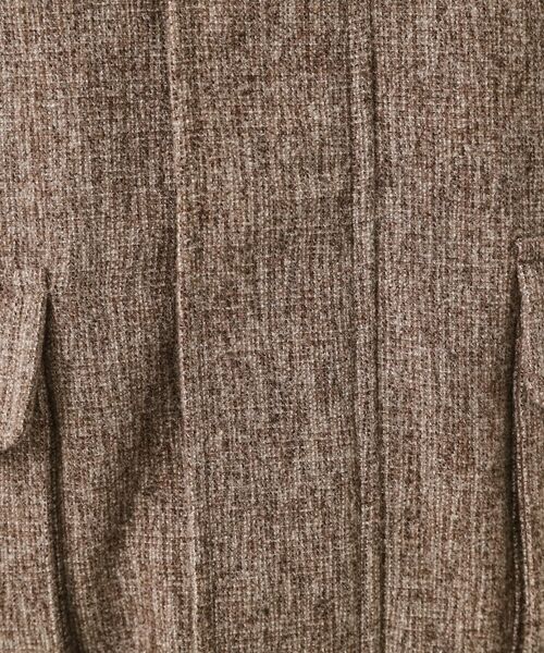 THE SHOP TK / ザ ショップ ティーケー レザーブルゾン・ジャケット | ツイードフライトビッグブルゾン 【洗濯機OK／セットアップ可】 | 詳細15