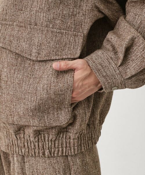 THE SHOP TK / ザ ショップ ティーケー レザーブルゾン・ジャケット | ツイードフライトビッグブルゾン 【洗濯機OK／セットアップ可】 | 詳細21