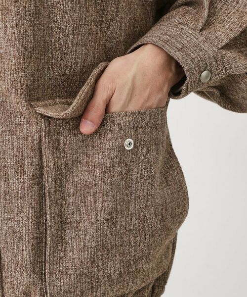 THE SHOP TK / ザ ショップ ティーケー レザーブルゾン・ジャケット | ツイードフライトビッグブルゾン 【洗濯機OK／セットアップ可】 | 詳細22