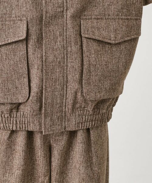 THE SHOP TK / ザ ショップ ティーケー レザーブルゾン・ジャケット | ツイードフライトビッグブルゾン 【洗濯機OK／セットアップ可】 | 詳細23