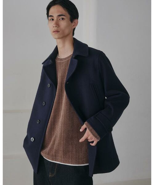THE SHOP TK / ザ ショップ ティーケー ピーコート | ウーリックシングルPジャケット | 詳細1