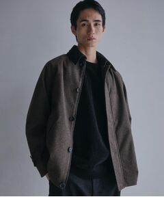 THE SHOP TK / ザ ショップ ティーケー レザーブルゾン・ジャケット | 2通りの着こなしができる ウーリック デッキブルゾン