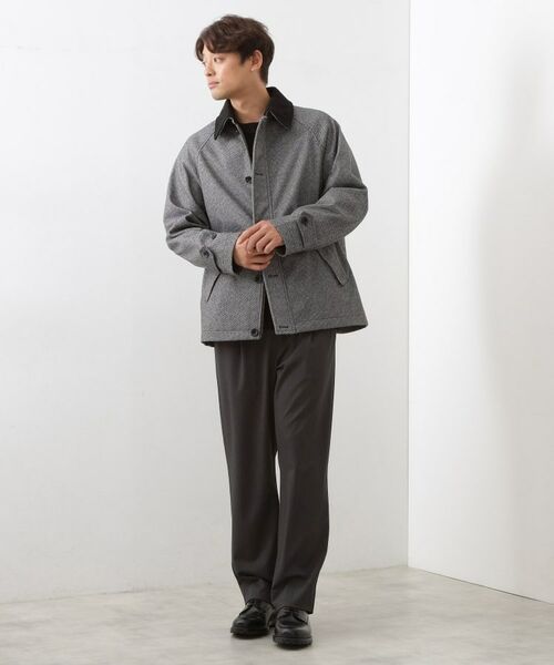 THE SHOP TK / ザ ショップ ティーケー レザーブルゾン・ジャケット | 2通りの着こなしができる ウーリック デッキブルゾン | 詳細11