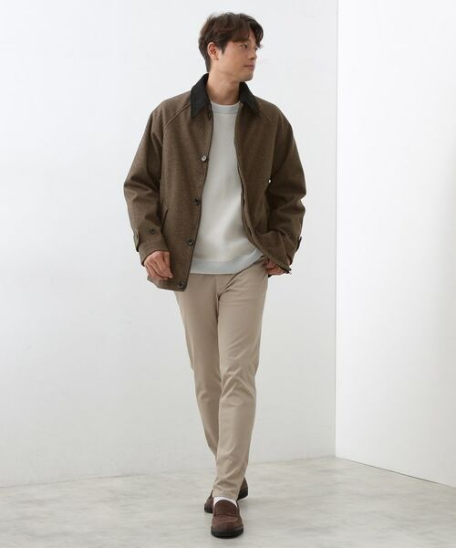 THE SHOP TK / ザ ショップ ティーケー レザーブルゾン・ジャケット | 2通りの着こなしができる ウーリック デッキブルゾン | 詳細14