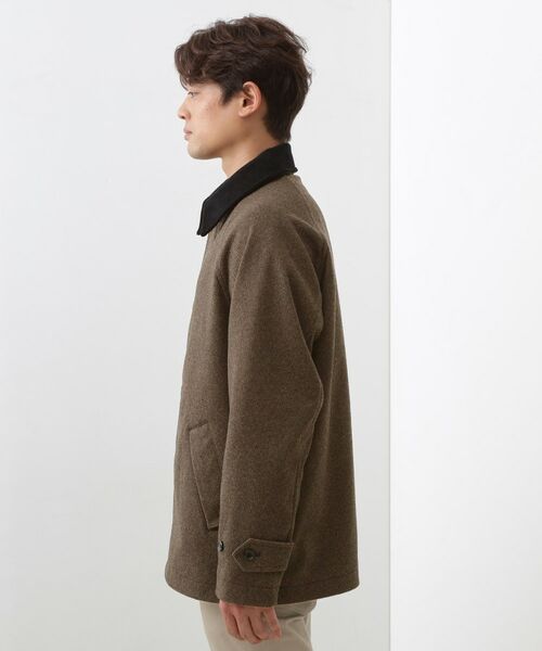 THE SHOP TK / ザ ショップ ティーケー レザーブルゾン・ジャケット | 2通りの着こなしができる ウーリック デッキブルゾン | 詳細19