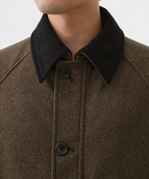 THE SHOP TK / ザ ショップ ティーケー レザーブルゾン・ジャケット | 2通りの着こなしができる ウーリック デッキブルゾン | 詳細21