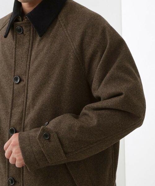 THE SHOP TK / ザ ショップ ティーケー レザーブルゾン・ジャケット | 2通りの着こなしができる ウーリック デッキブルゾン | 詳細22