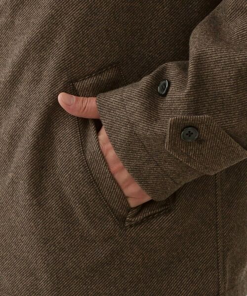 THE SHOP TK / ザ ショップ ティーケー レザーブルゾン・ジャケット | 2通りの着こなしができる ウーリック デッキブルゾン | 詳細23