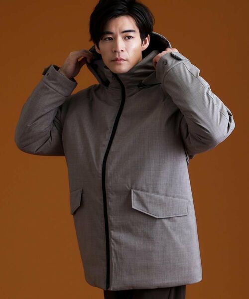 THE SHOP TK / ザ ショップ ティーケー レザーブルゾン・ジャケット | 【軽くて、暖かい】SORONA／ソロナ 中綿ブルゾン 防風/軽量/洗濯機OK/フード脱着可 | 詳細5