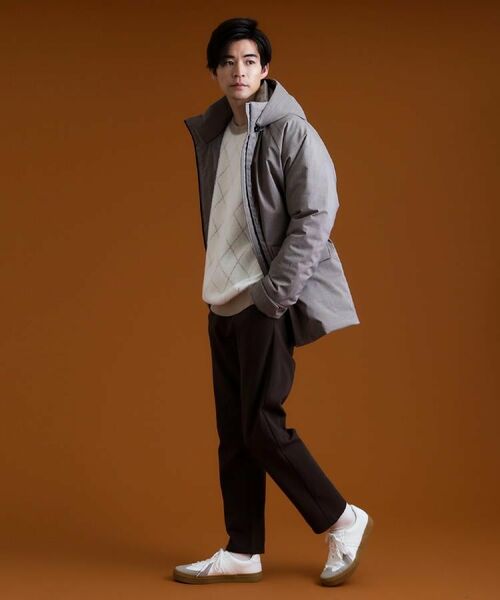 THE SHOP TK / ザ ショップ ティーケー レザーブルゾン・ジャケット | 【軽くて、暖かい】SORONA／ソロナ 中綿ブルゾン 防風/軽量/洗濯機OK/フード脱着可 | 詳細7