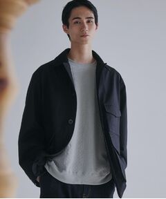 THE SHOP TK / ザ ショップ ティーケー レザーブルゾン・ジャケット | デッキブルゾン 【手洗い可/リラックスシルエット】