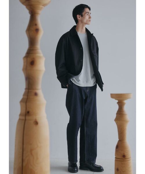 THE SHOP TK / ザ ショップ ティーケー レザーブルゾン・ジャケット | デッキブルゾン 【手洗い可/リラックスシルエット】 | 詳細1