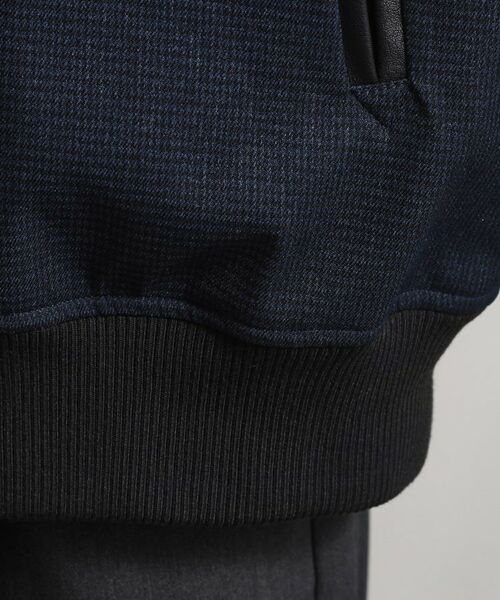 THE SHOP TK / ザ ショップ ティーケー レザーブルゾン・ジャケット | 【1ランク上の大人カジュアルに】異素材コンビ リブブルゾン | 詳細15