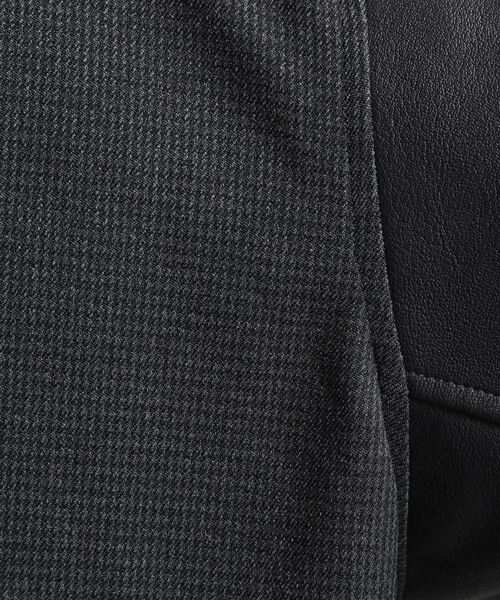 THE SHOP TK / ザ ショップ ティーケー レザーブルゾン・ジャケット | 【1ランク上の大人カジュアルに】異素材コンビ リブブルゾン | 詳細4