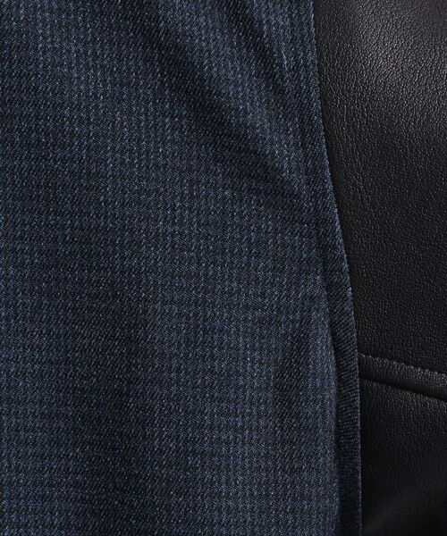 THE SHOP TK / ザ ショップ ティーケー レザーブルゾン・ジャケット | 【1ランク上の大人カジュアルに】異素材コンビ リブブルゾン | 詳細8
