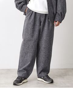 THE SHOP TK / ザ ショップ ティーケー パンツ | ツイードワイドパンツ 【洗濯機OK／セットアップ可】