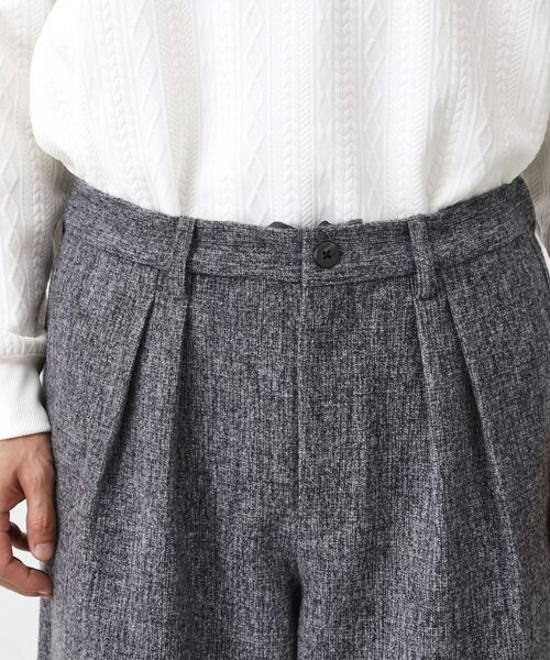 THE SHOP TK / ザ ショップ ティーケー パンツ | ツイードワイドパンツ 【洗濯機OK／セットアップ可】 | 詳細17