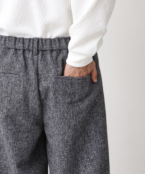 THE SHOP TK / ザ ショップ ティーケー パンツ | ツイードワイドパンツ 【洗濯機OK／セットアップ可】 | 詳細19