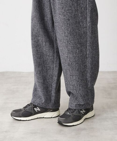 THE SHOP TK / ザ ショップ ティーケー パンツ | ツイードワイドパンツ 【洗濯機OK／セットアップ可】 | 詳細21
