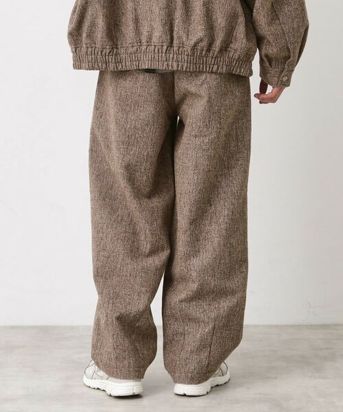 THE SHOP TK / ザ ショップ ティーケー パンツ | ツイードワイドパンツ 【洗濯機OK／セットアップ可】 | 詳細7