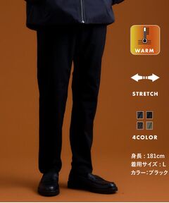 THE SHOP TK / ザ ショップ ティーケー パンツ | 7DAYSヘリンボンパンツ WARM【裏起毛/ストレッチ/洗濯機OK】