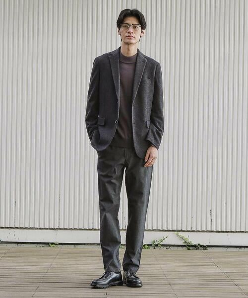 THE SHOP TK / ザ ショップ ティーケー パンツ | 7DAYSヘリンボンパンツ WARM【裏起毛/ストレッチ/洗濯機OK】 | 詳細13